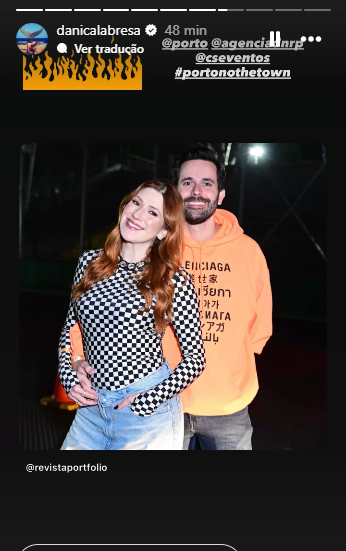 Dani Calabresa e o marido ganham vale night e curtem The Town: ‘Noite a dois’