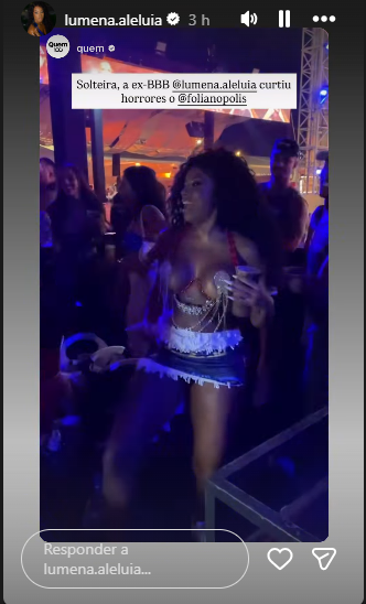 Lumena Aleluia aposta na sensualidade na abertura do Folianópolis: ‘Clima do carnaval’